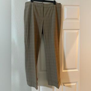 Brown and cream dress pants